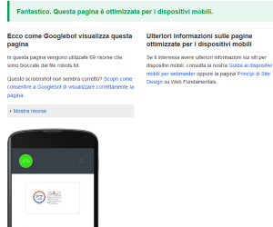 Test di compatibilità mobile friendly