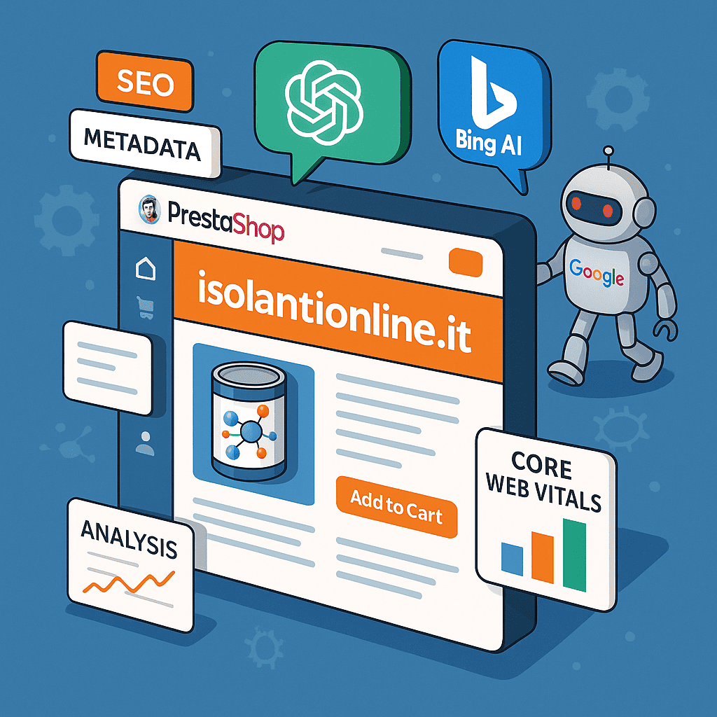 Checklist Tecnica per Ecommerce PrestaShop ottimizzato per AI e SEO